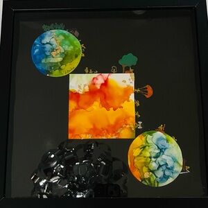 Abstract Art Piece with Vibrant Colors